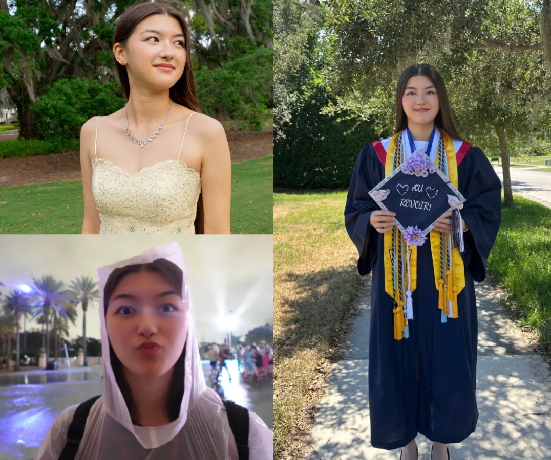 Photos of Emily including graduation